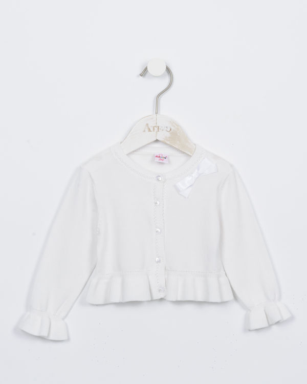 Picture of XH5741 GIRLS ELEGANT WAIST CARDIGAN